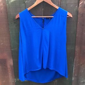Madewell v-neck hi/lo hem sleeveless top